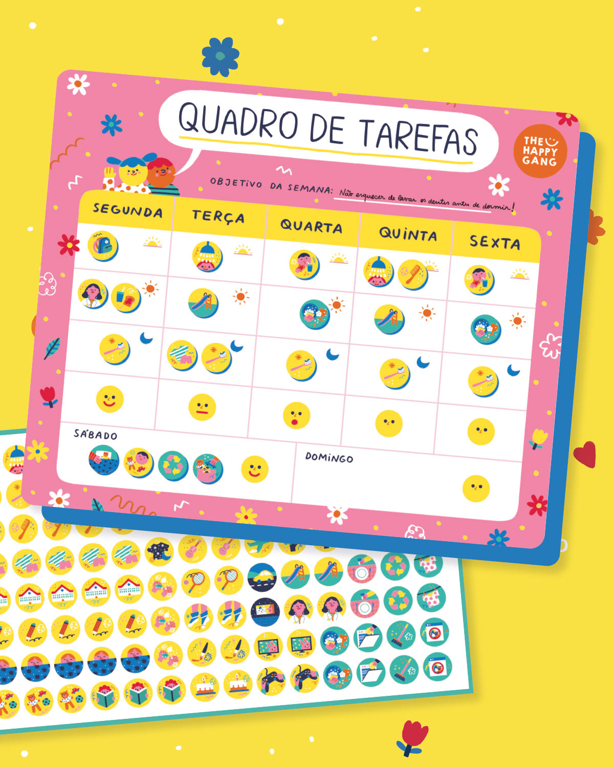 Planeador de Tarefas Magnético - Planeadores - The Happy Gang
