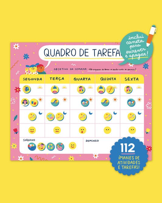 Planeador de Tarefas Magnético - Planeadores - The Happy Gang