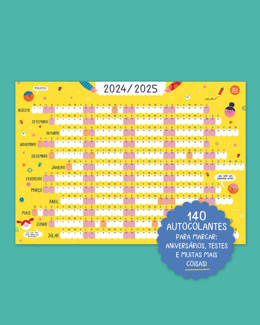 Calendário Escolar Anual 2024/2025 - Calendários - The Happy Gang